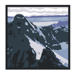 mountain. illustration.