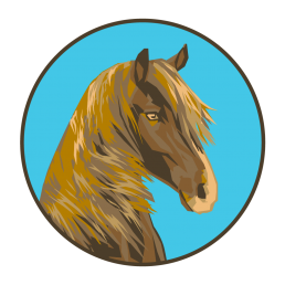 horse. illustration.