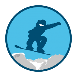 snowboarder. illustration.